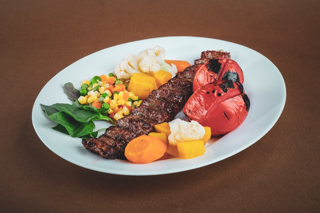 Beef Souvlaki with Grilled Vegetables