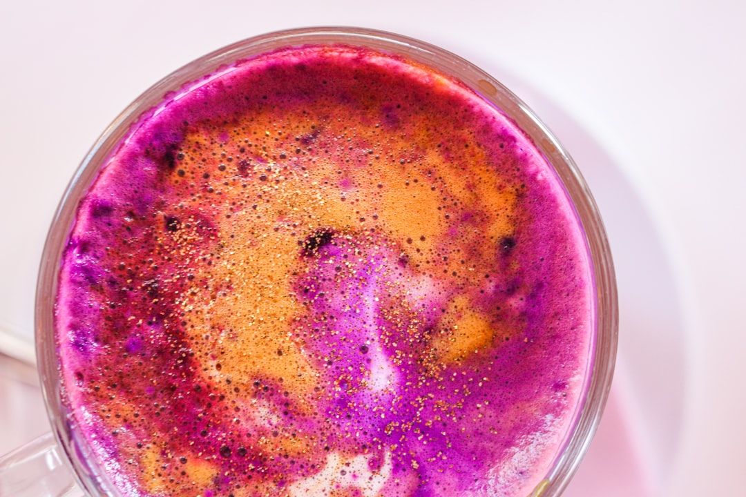 Beetroot Latte with Vanilla Foam
