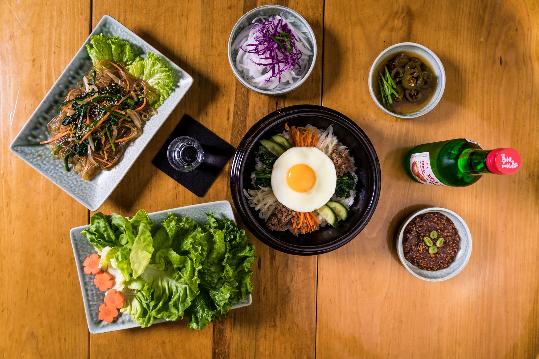 20-Min Bibimbap Bowl with Crispy Eggs