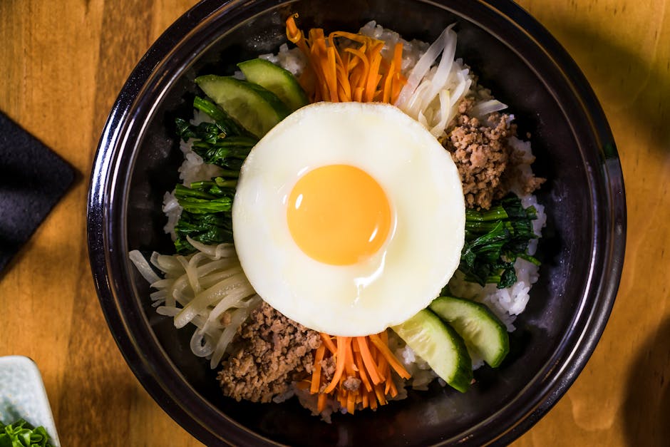 15-Min Bibimbap Bowl with Fried Egg