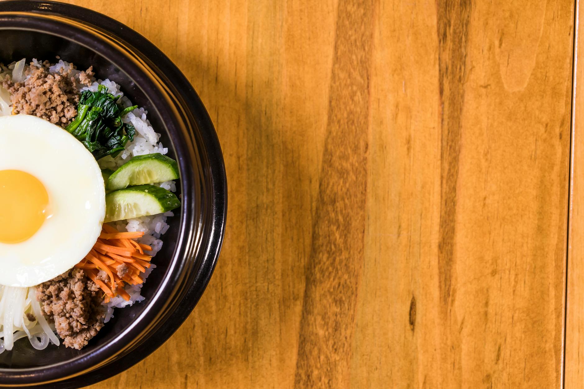 25-Min Bibimbap Bowl with Gochujang Eggs