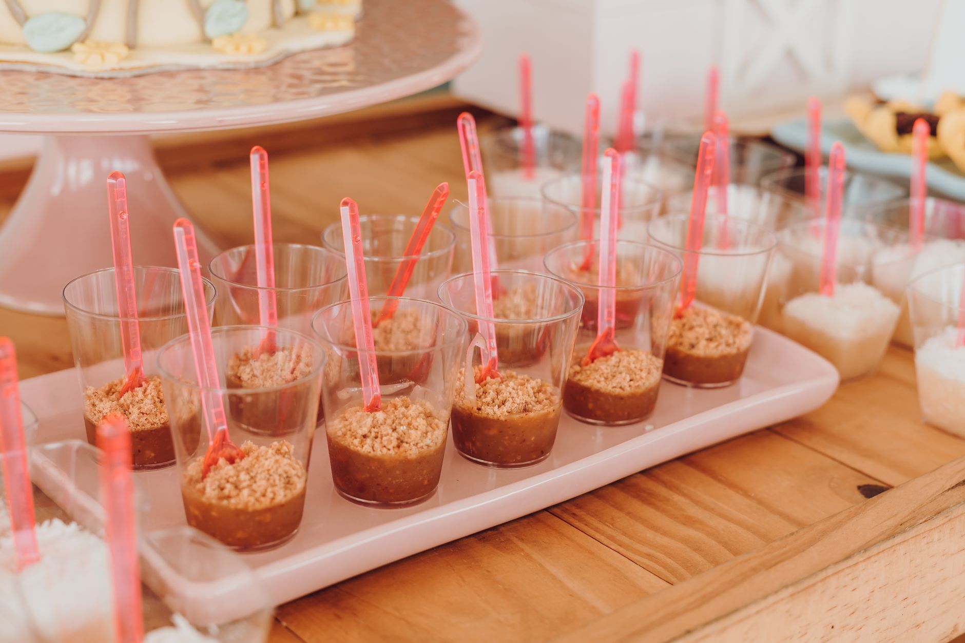 Biscoff Mousse Cups with Cake Crumble