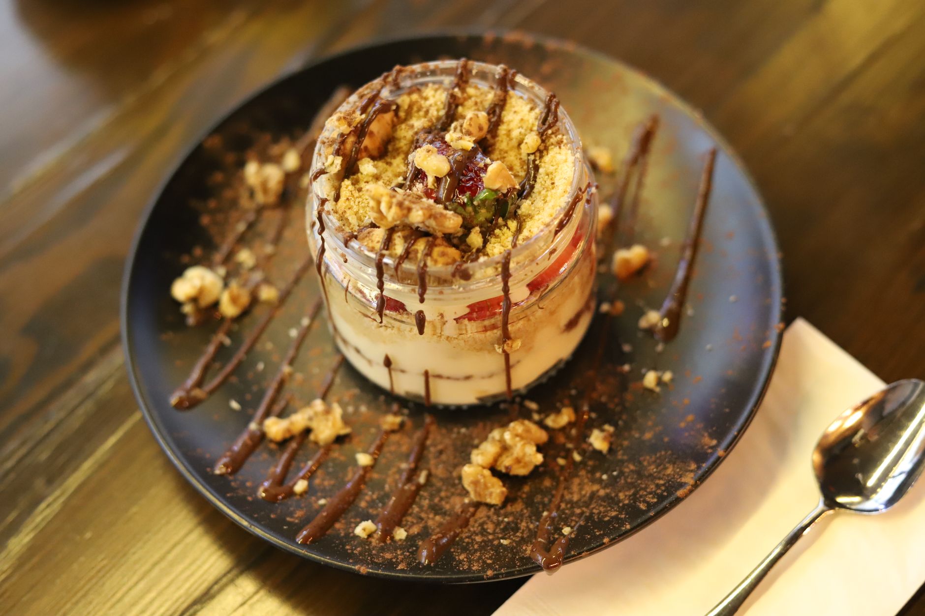 No-Bake Biscoff Mousse Cups with Walnut Crunch
