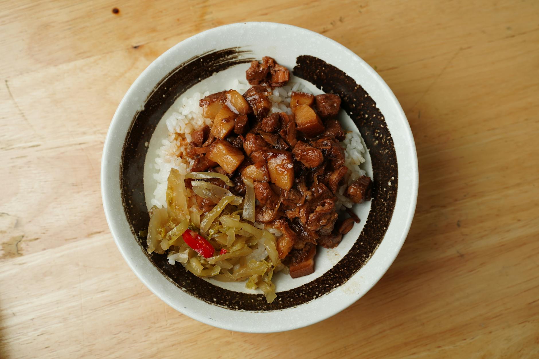 15-Min Braised Pork Rice Bowl