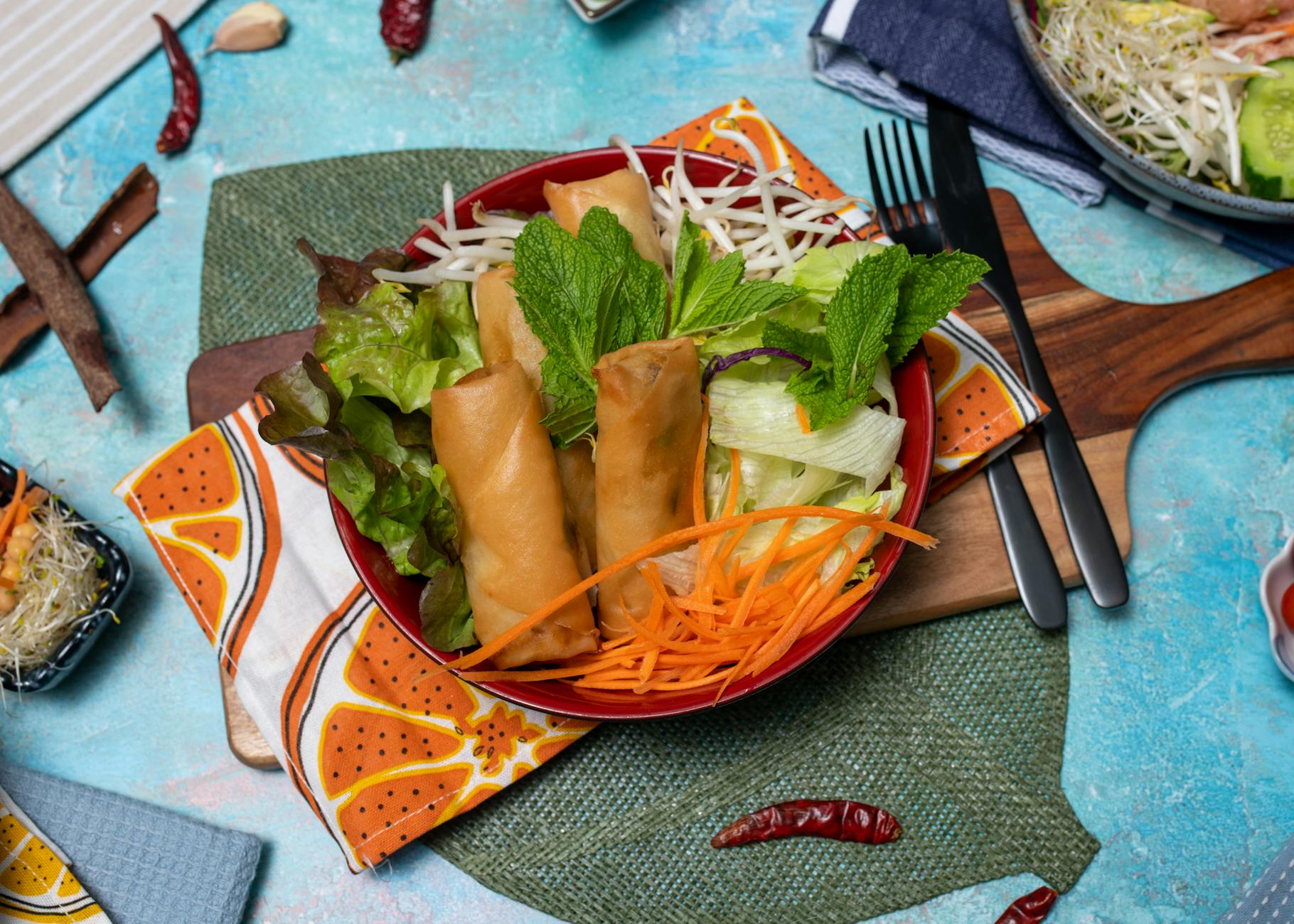 20-Min Bun Cha Gio with Crispy Spring Rolls