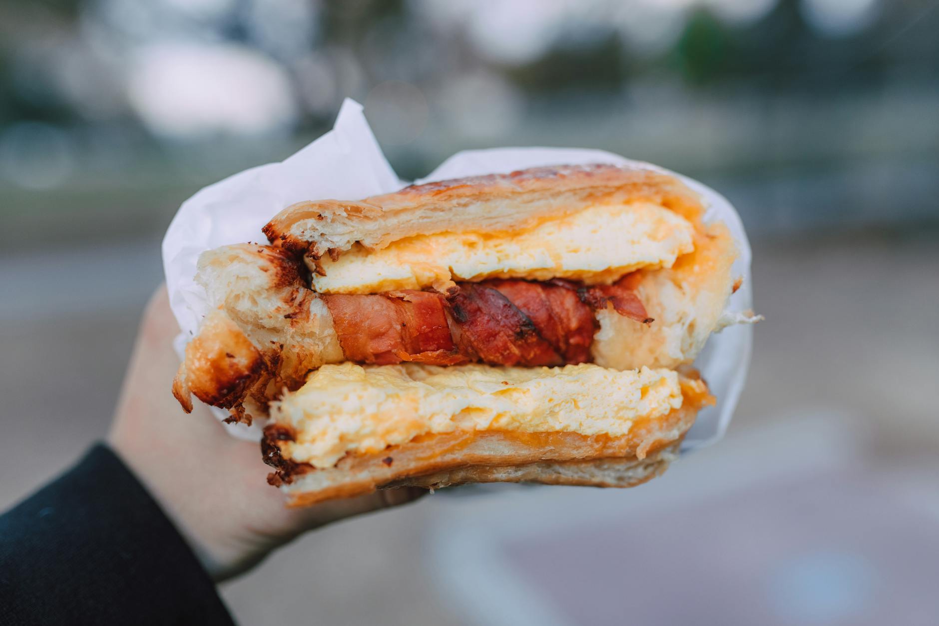 Buttery Sausage, Egg & Cheese Croissant