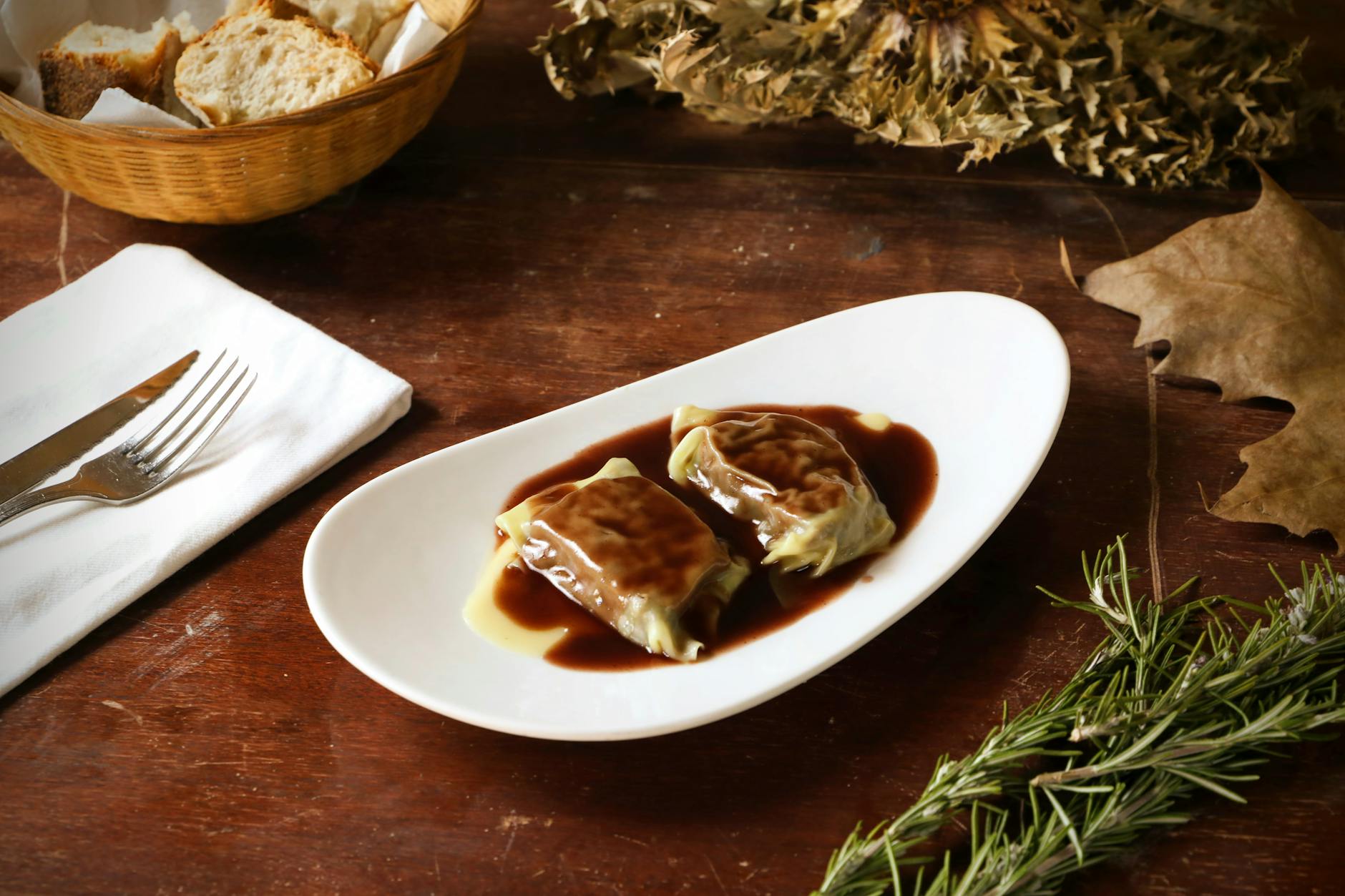 Cabbage Rolls with Beef & Bacon