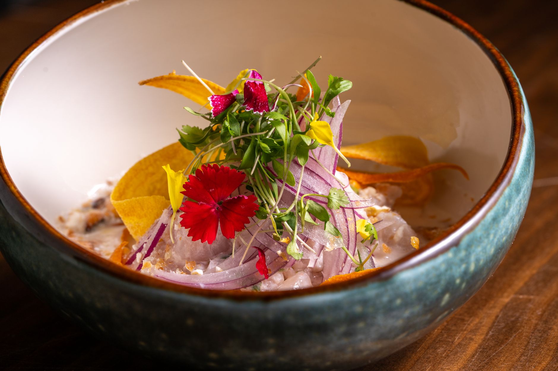 20-Min Ceviche with Crispy Plantain Chips