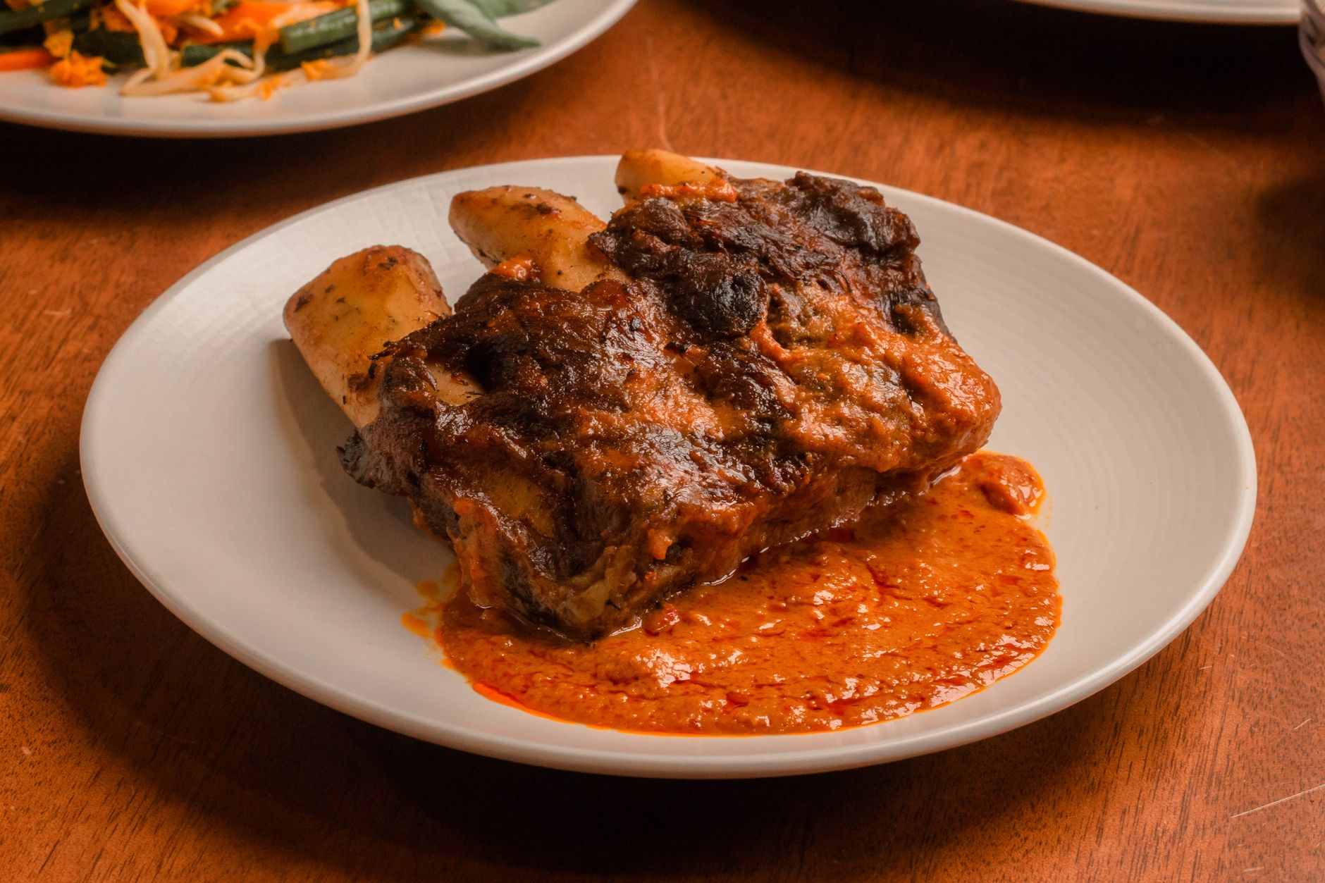 Charred BBQ Pork Ribs with Sweet Glaze