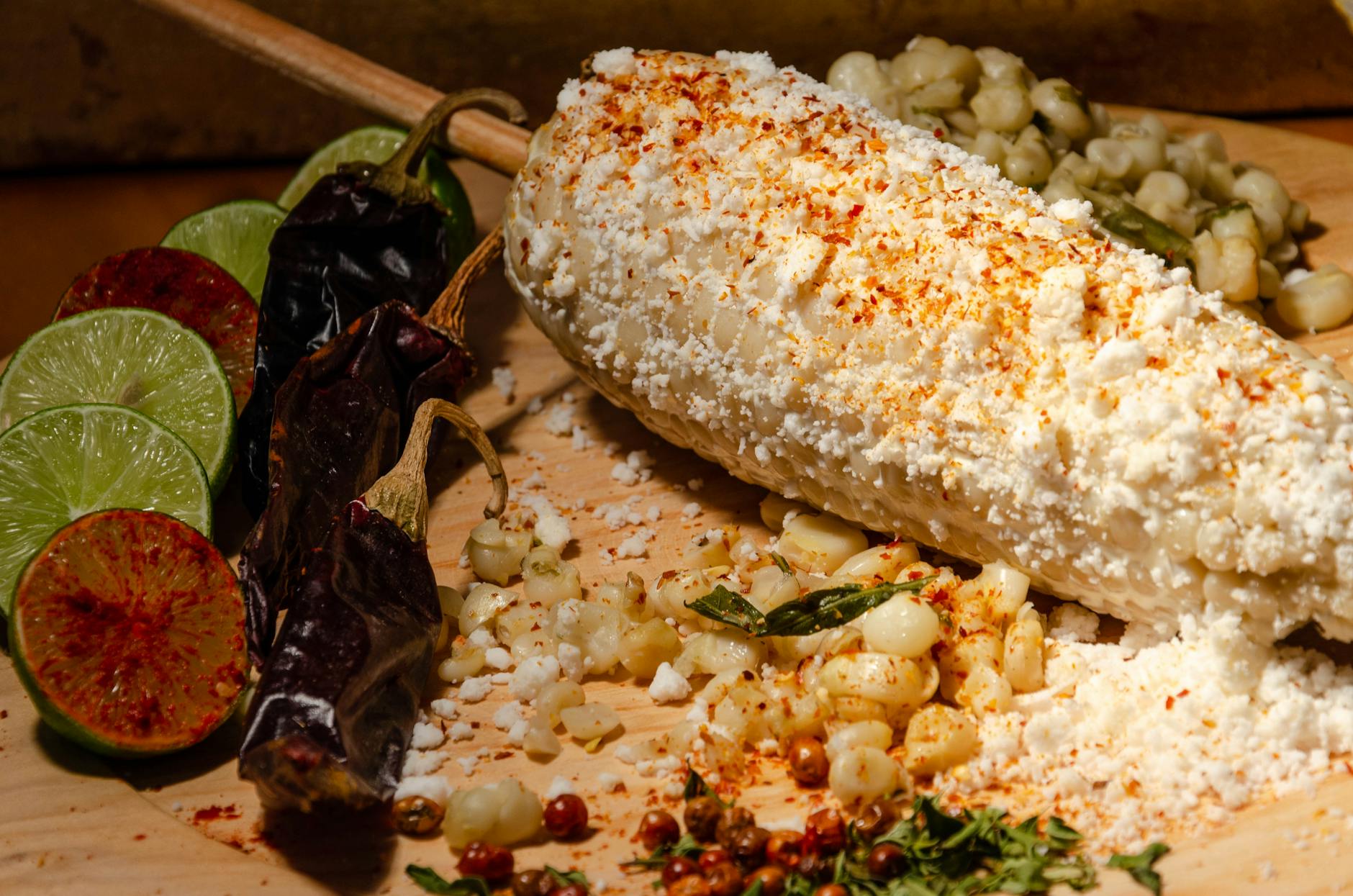 Charred Corn Salad with Cotija & Lime