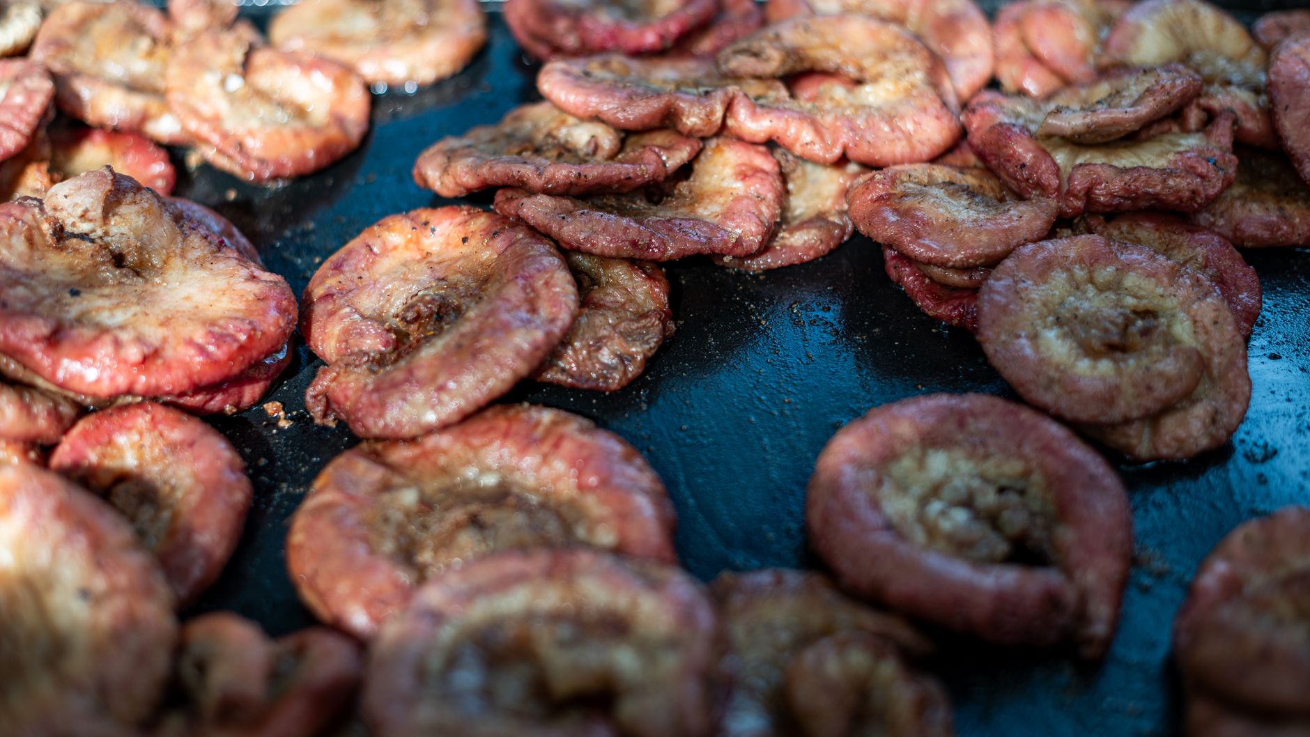 Charred Gopchang with Gochujang Glaze
