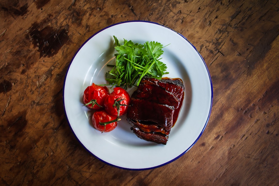 Charred Honey-Soy Pork Ribs with Crispy Tomatoes