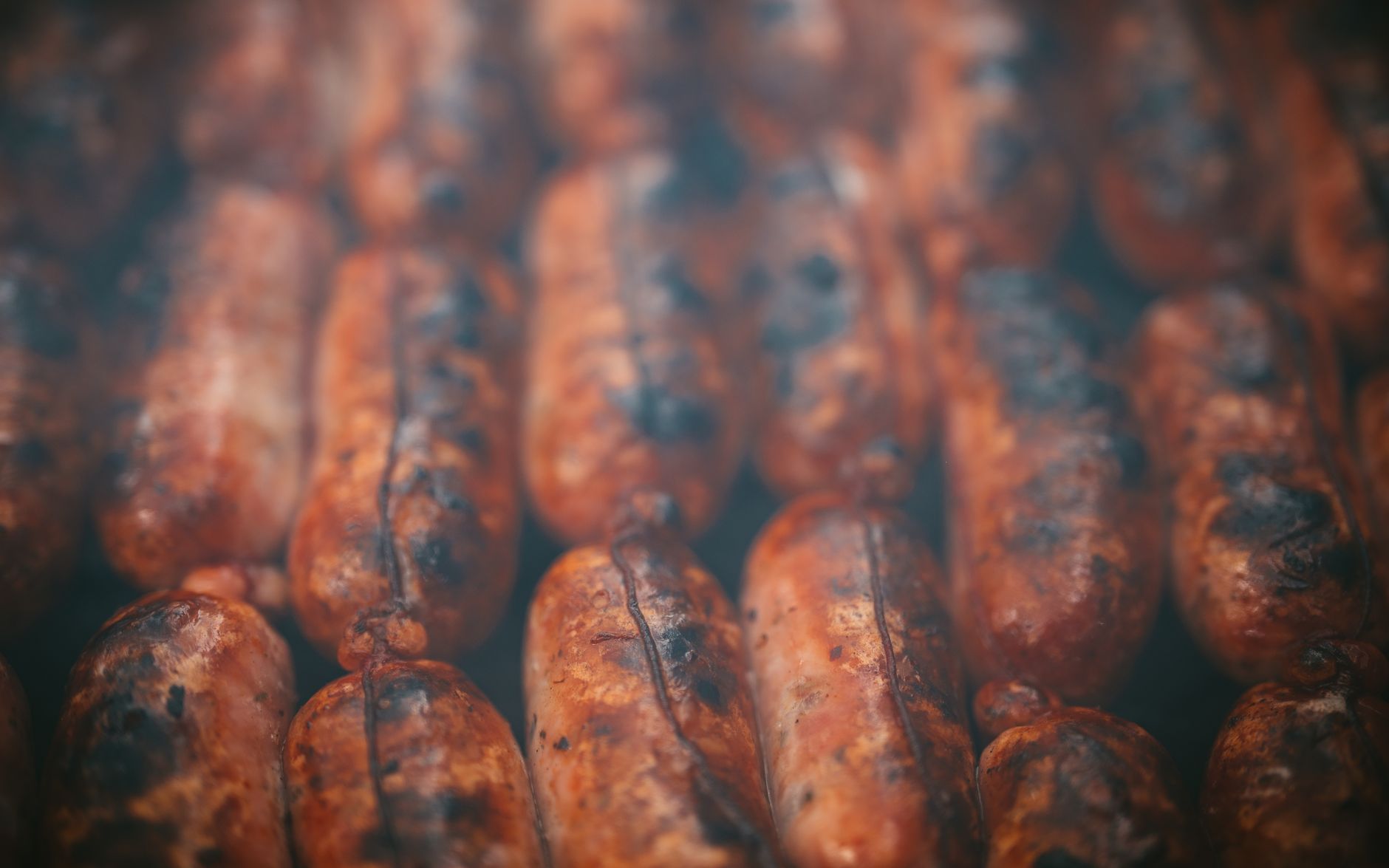 Charred Hungarian Sausage with Mustard