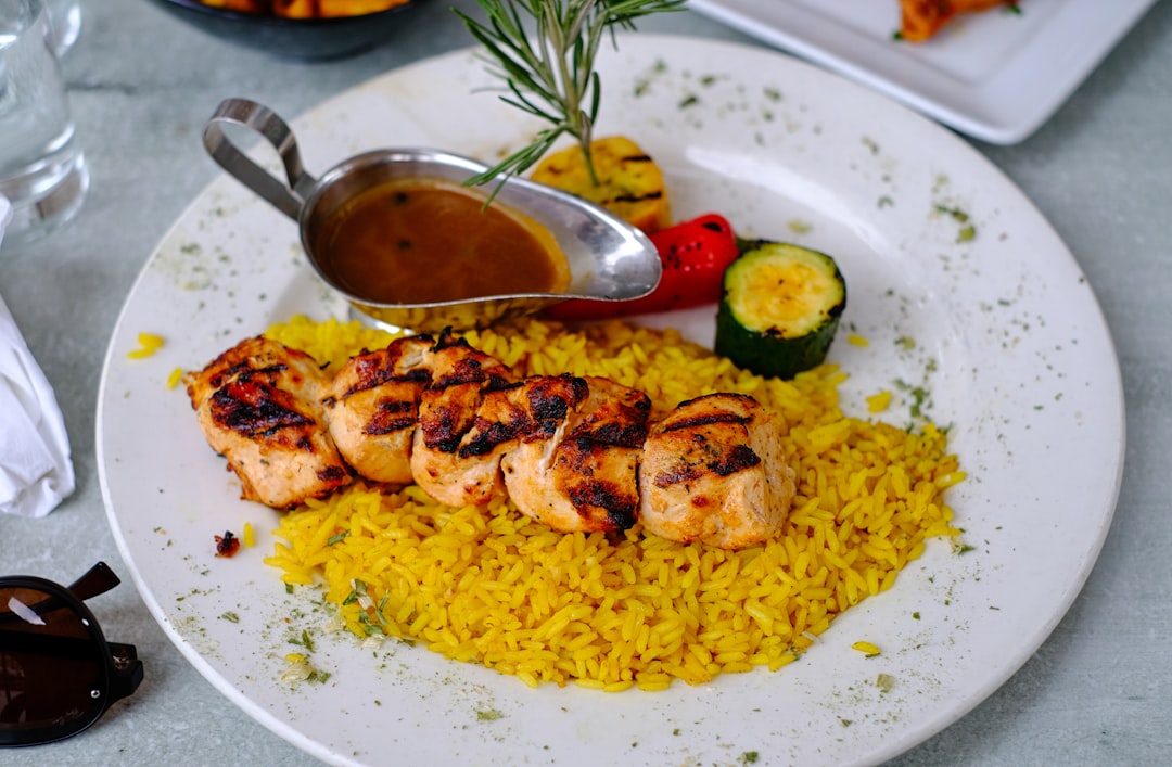 Charred Middle Eastern Chicken Skewers
