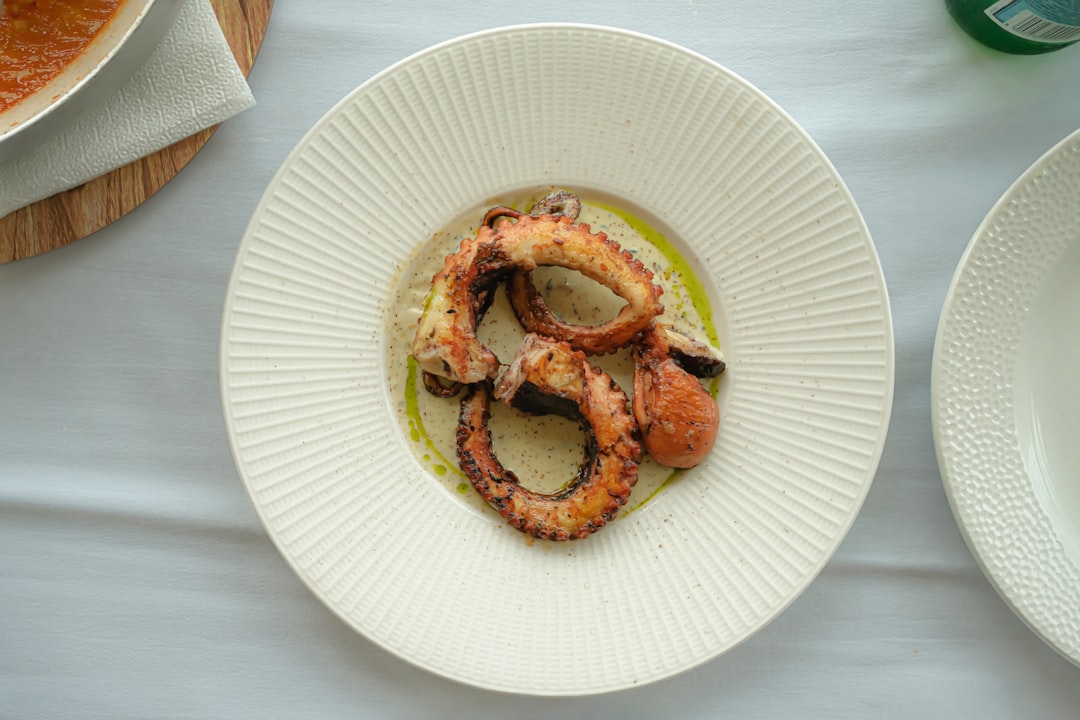 Charred Octopus with Fava & Lemon Oil