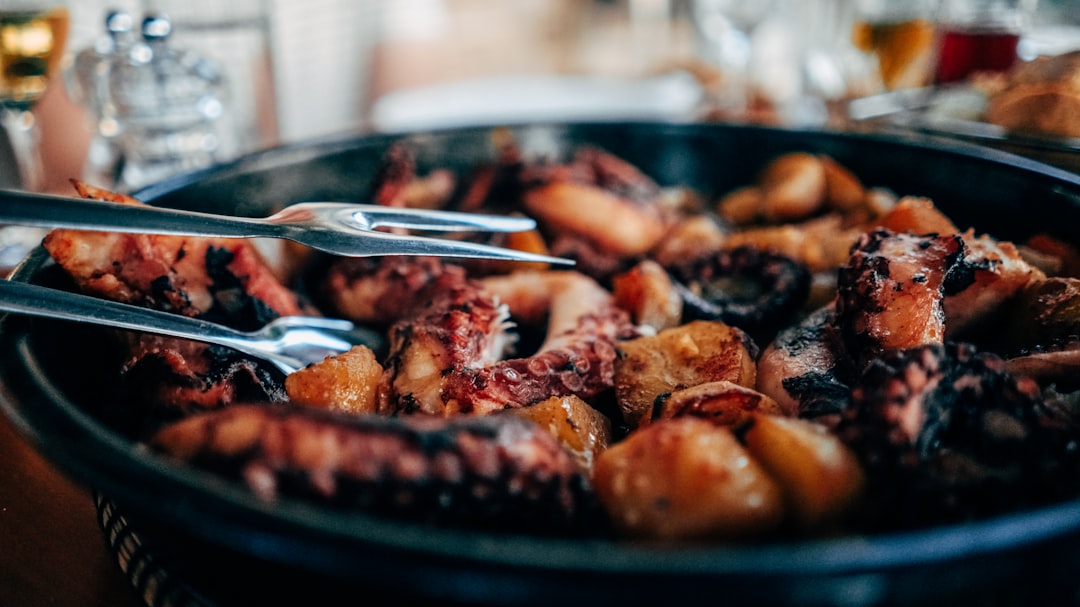 Charred Octopus & Potatoes with Chili Oil