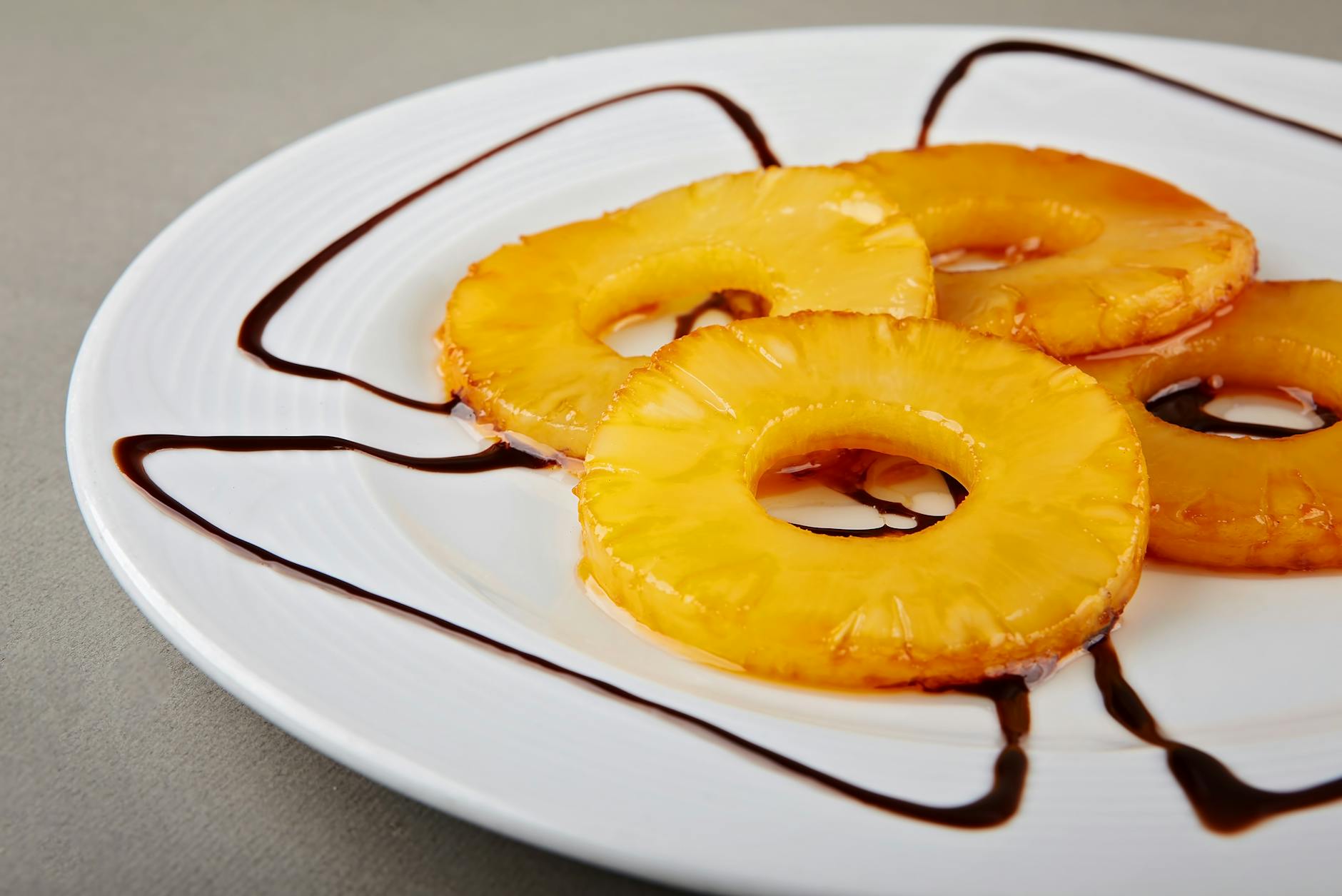 Charred Pineapple with Hot Honey