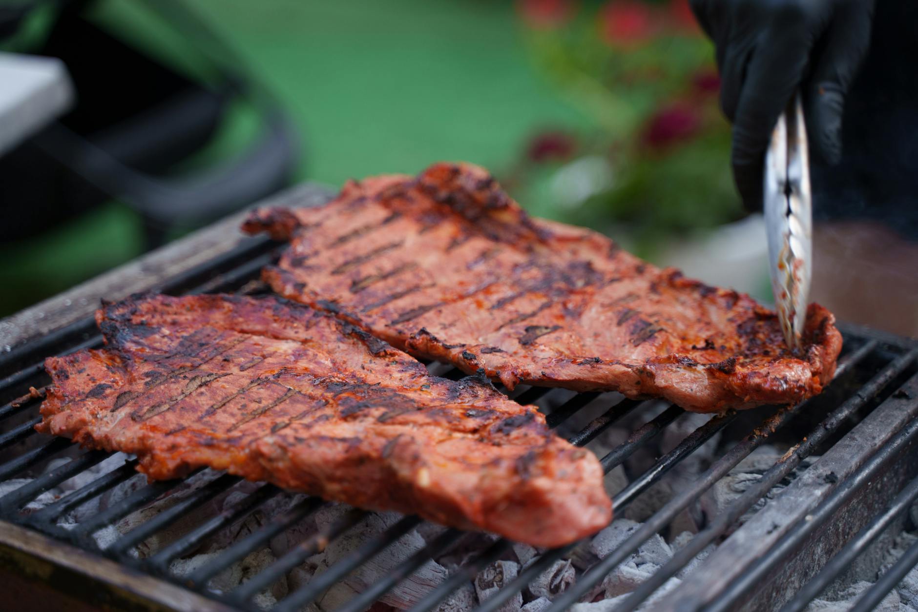 Charred Skirt Steak with Lime & Cilantro