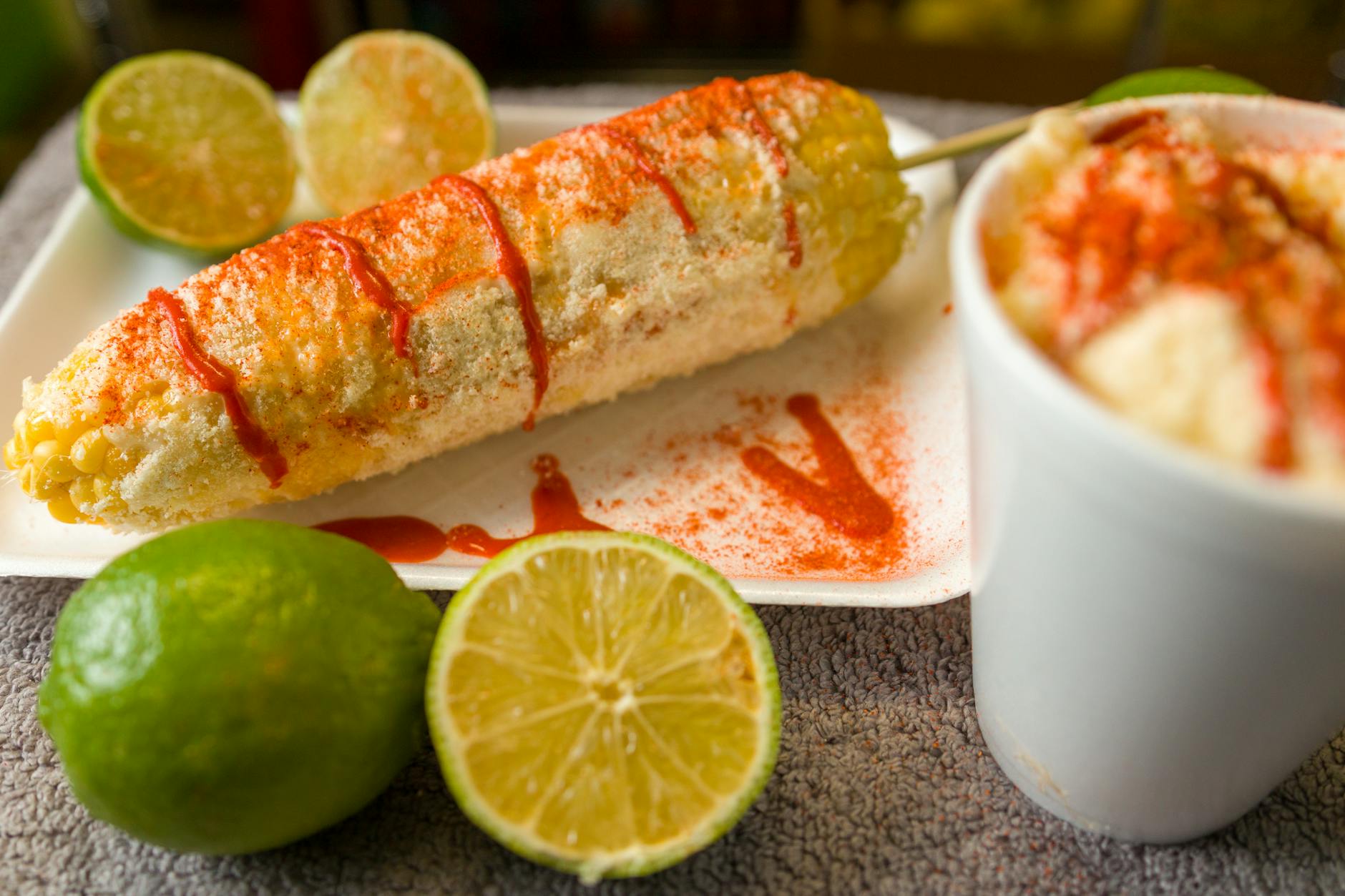 Charred Street Corn with Chili Lime