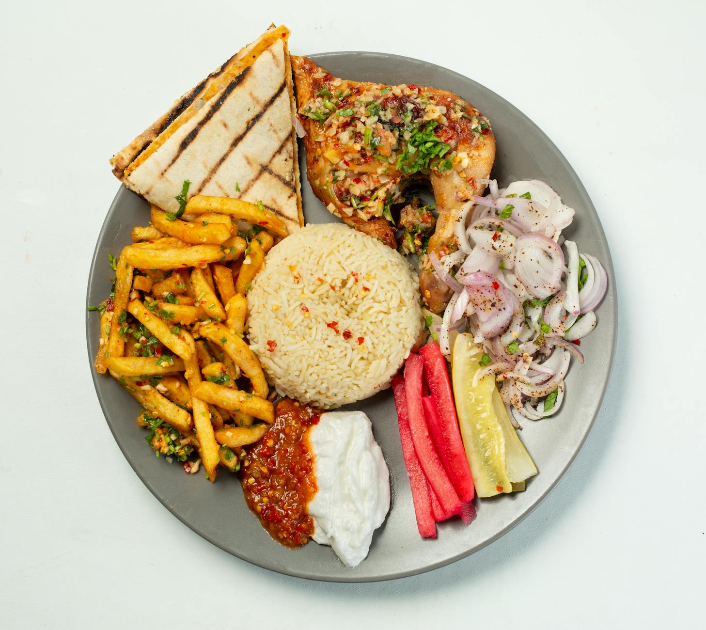 25-Min Chicken Mandi with Crispy Rice & Sides