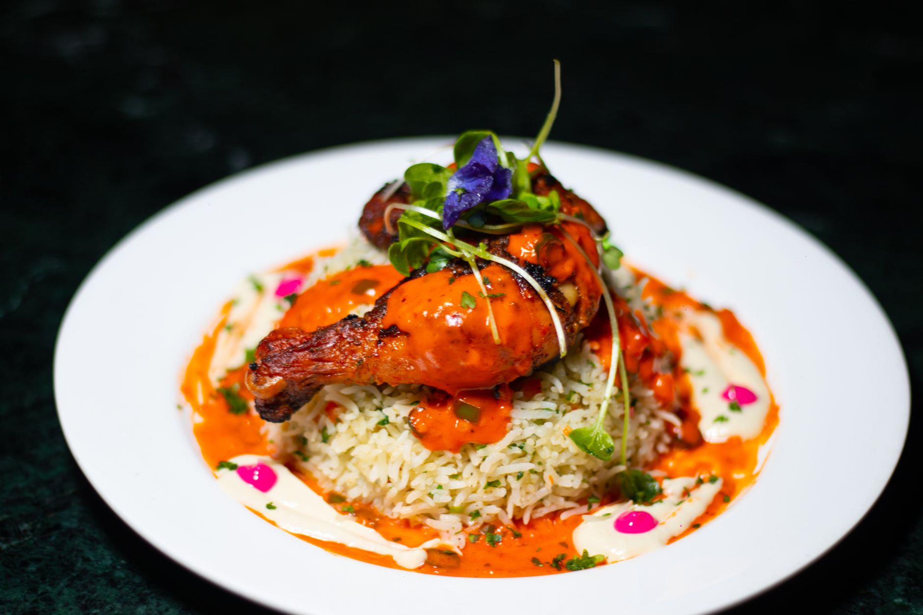 20-Min Chicken Ouzi with Spiced Rice