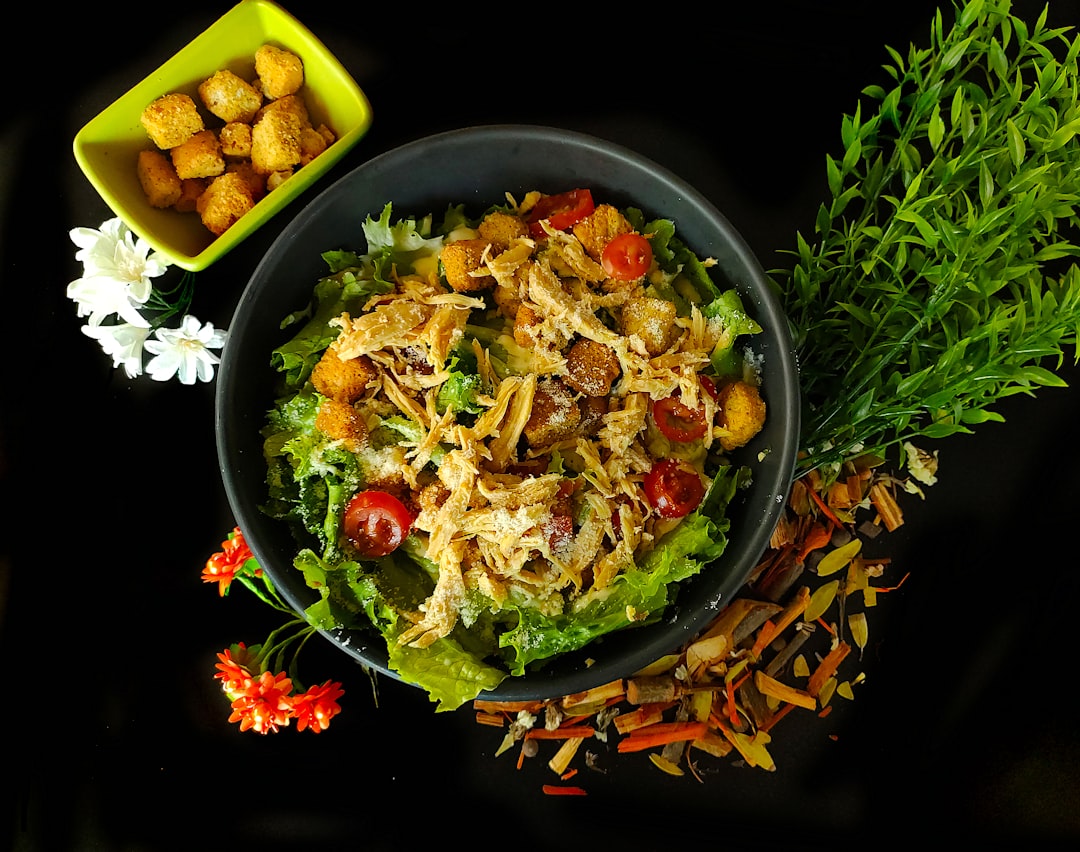 Chicken Shawarma Crispy Rice Salad