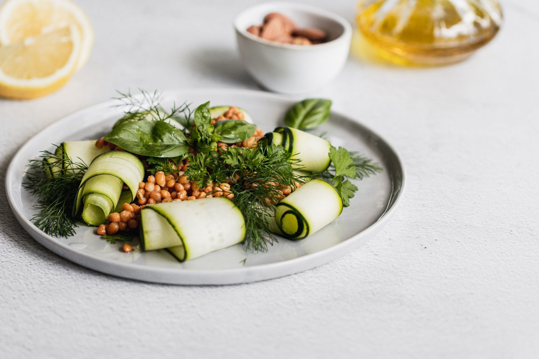 Chickpea Salad with Lemon & Herbs