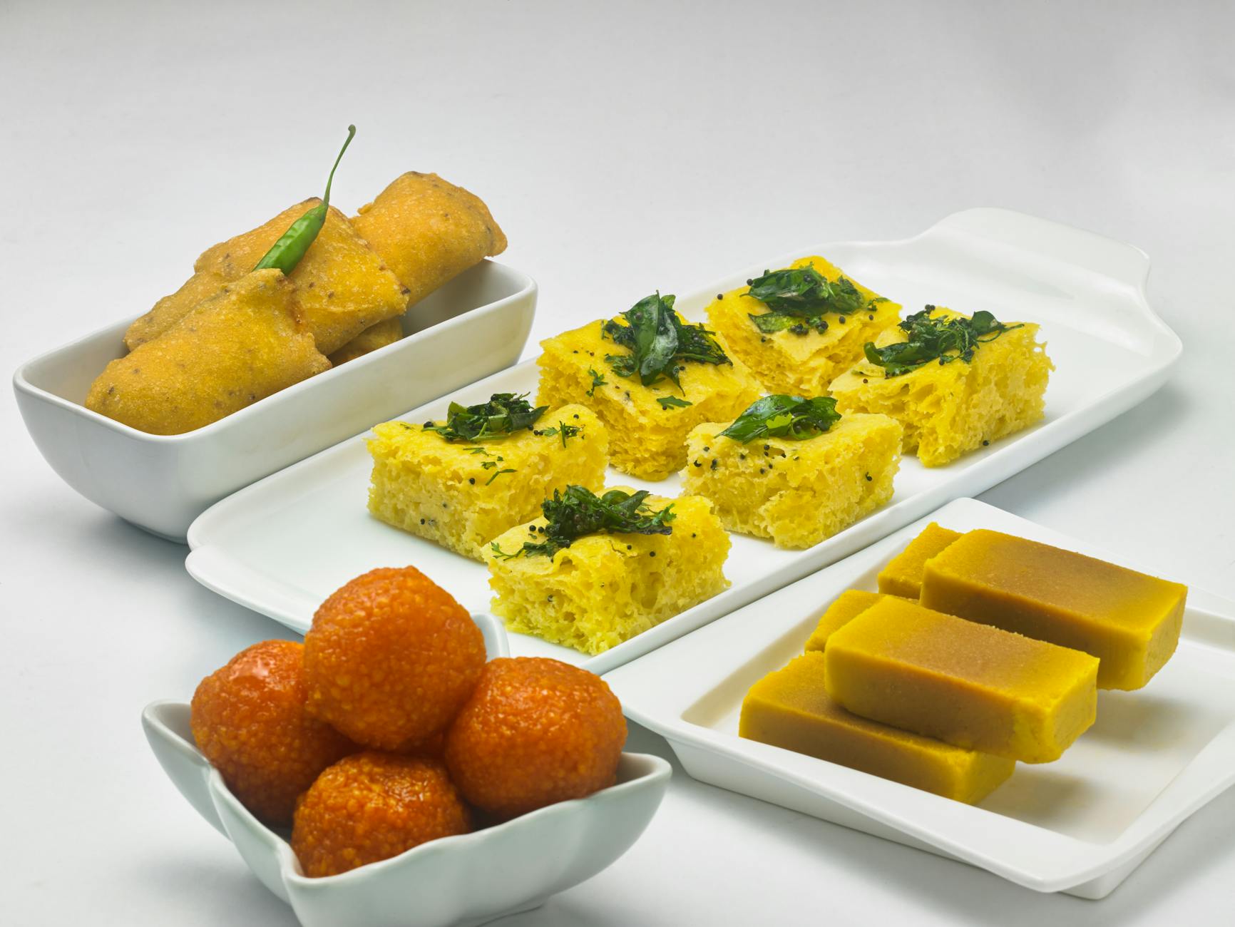 Chili Oil Dhokla