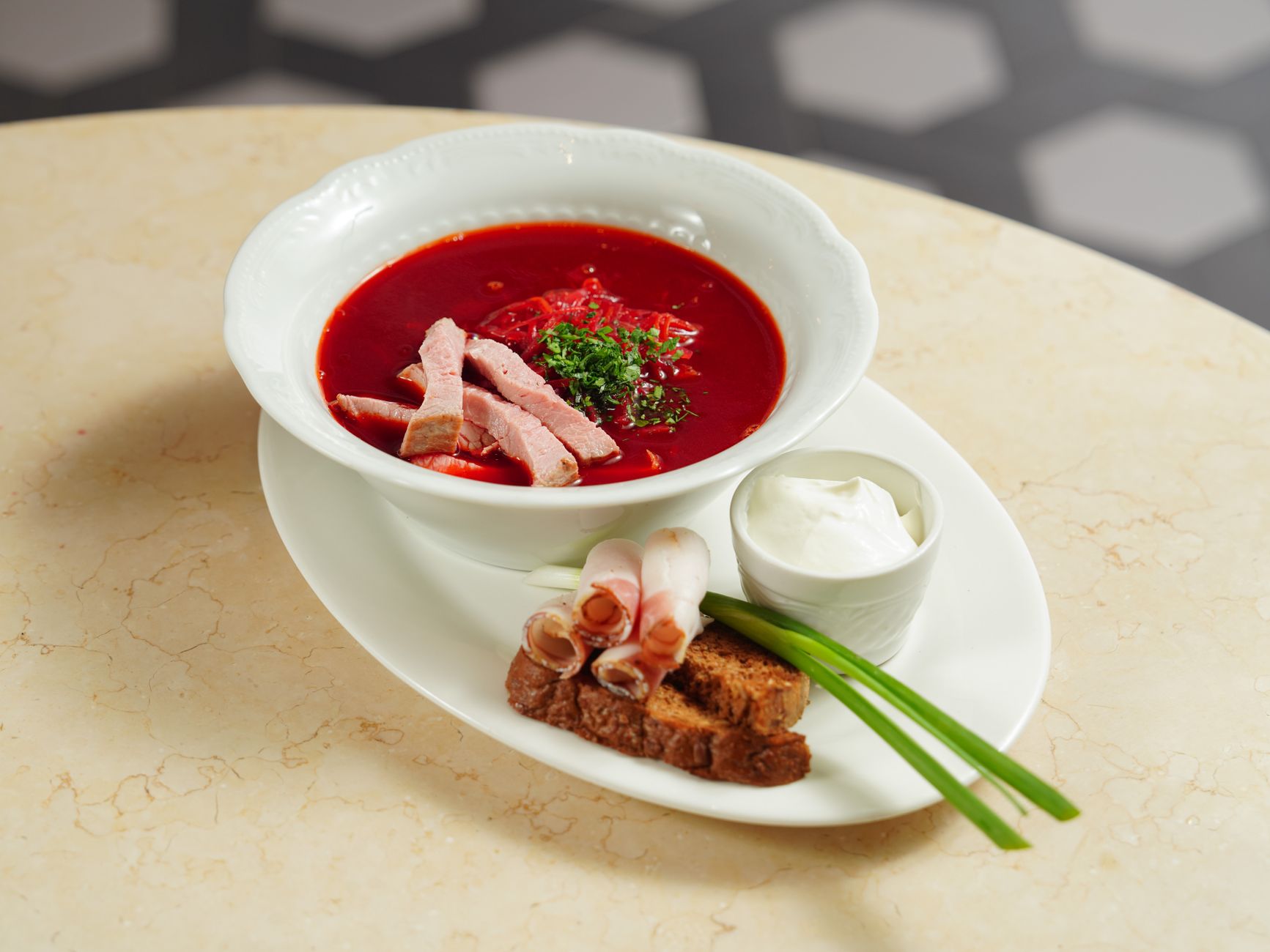 Chłodnik (Polish Chilled Beet Soup)