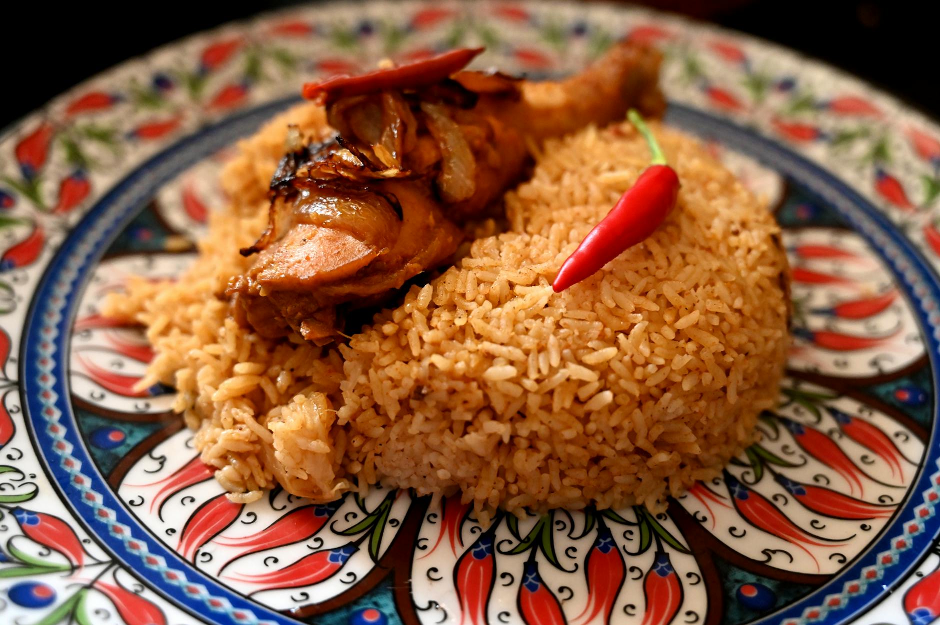 Coconut Chicken Biryani Bowl