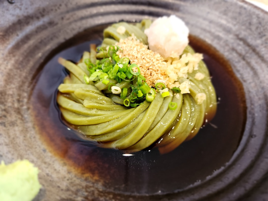 Cold Cha Soba with Wasabi Dipping Sauce