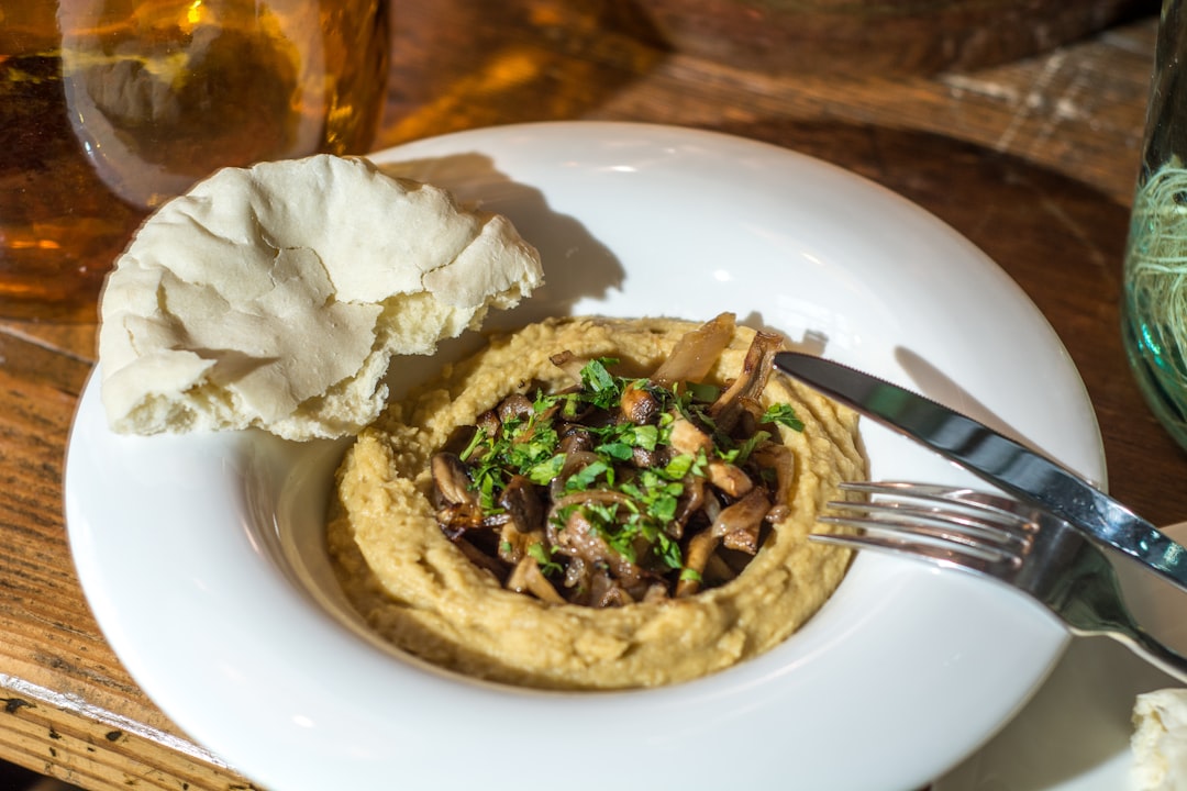 Creamy Hummus with Spiced Lamb