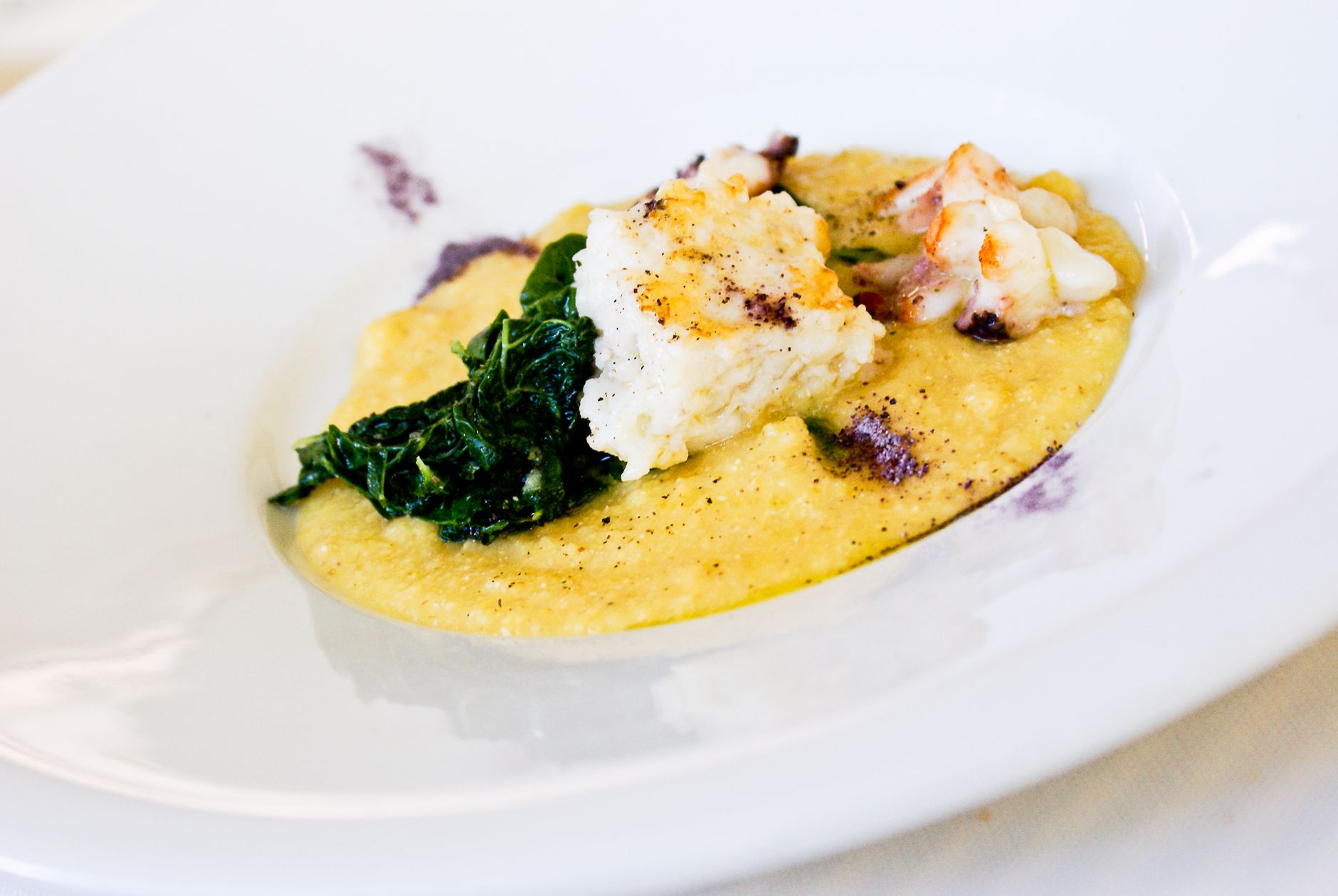 Creamy Polenta Taragna with Butter & Cheese