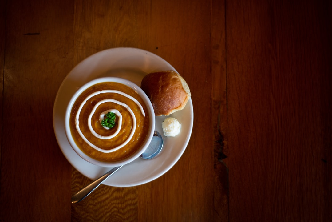 Creamy Red Lentil Soup with Crispy Beef