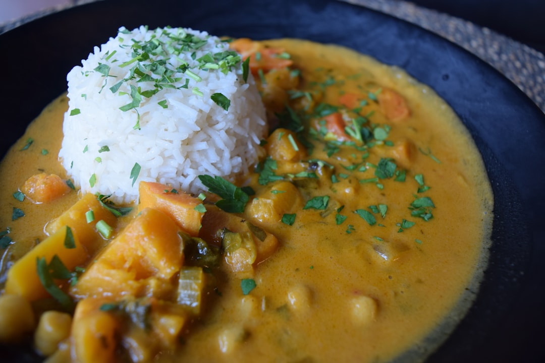20-Min Creamy Vegetable Korma with Rice
