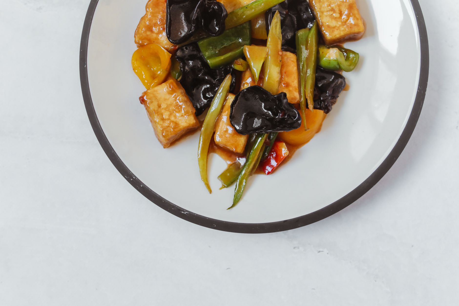 Crispy Air Fryer Tofu with Ginger-Soy Glaze