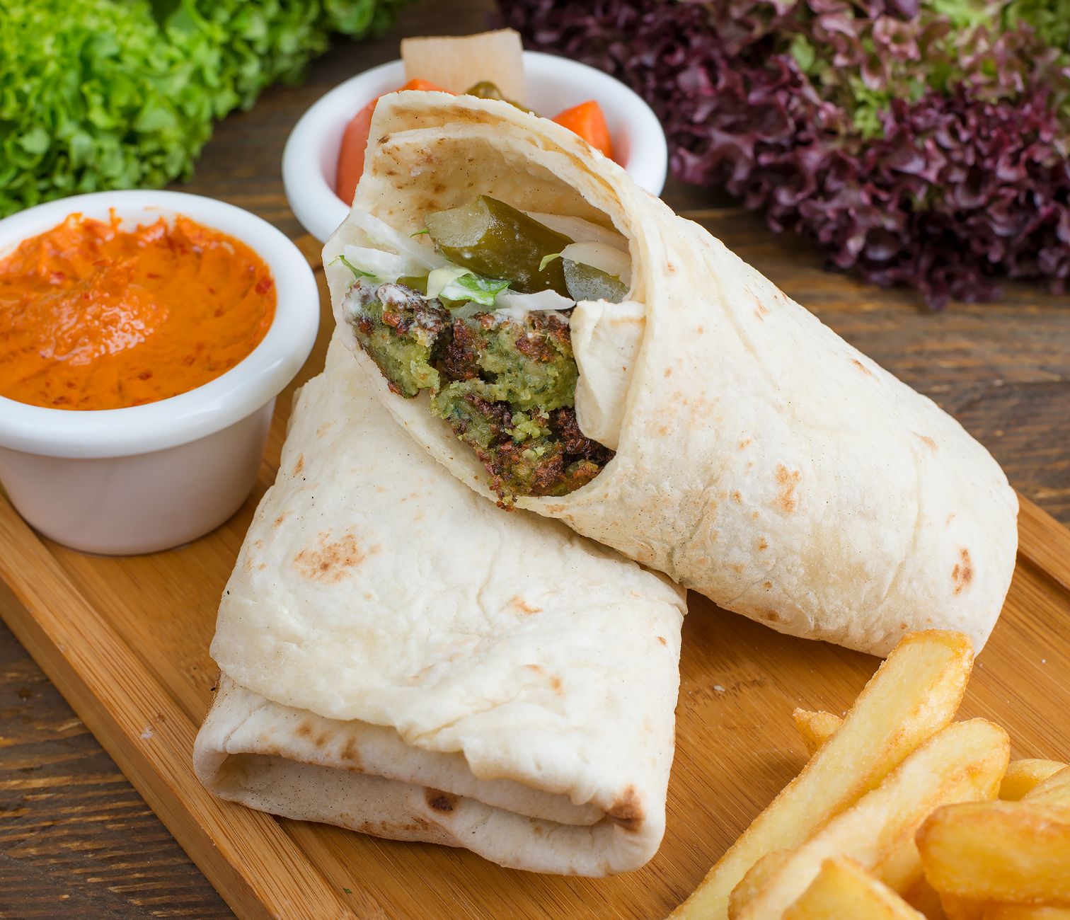 Crispy Amba Falafel with Tahini Drizzle