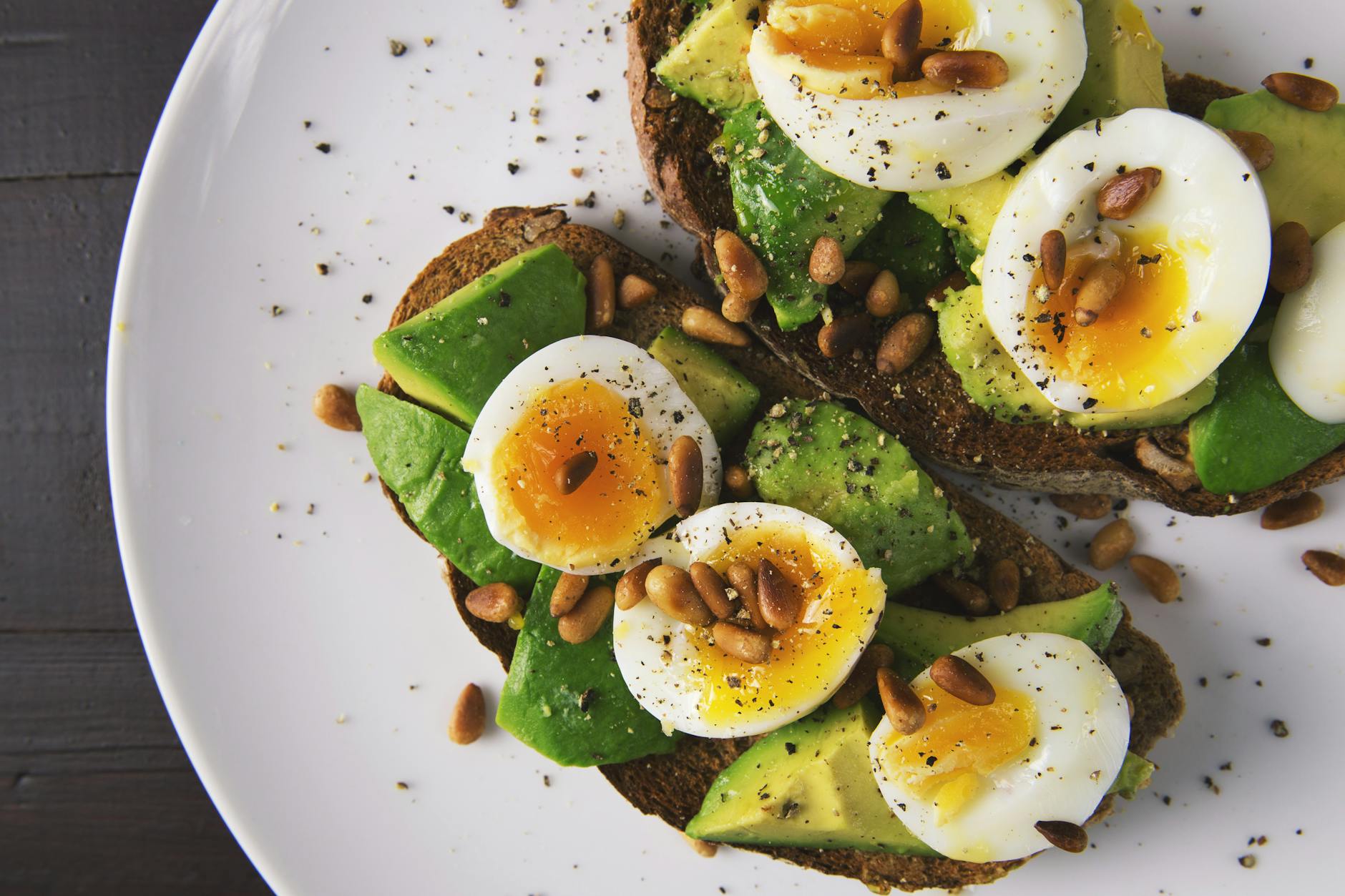 Crispy Avocado & Egg Toast with Hot Honey