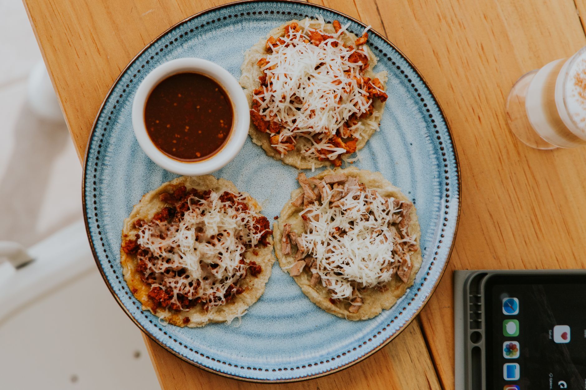 Crispy Bean Sopes with Queso Fresco