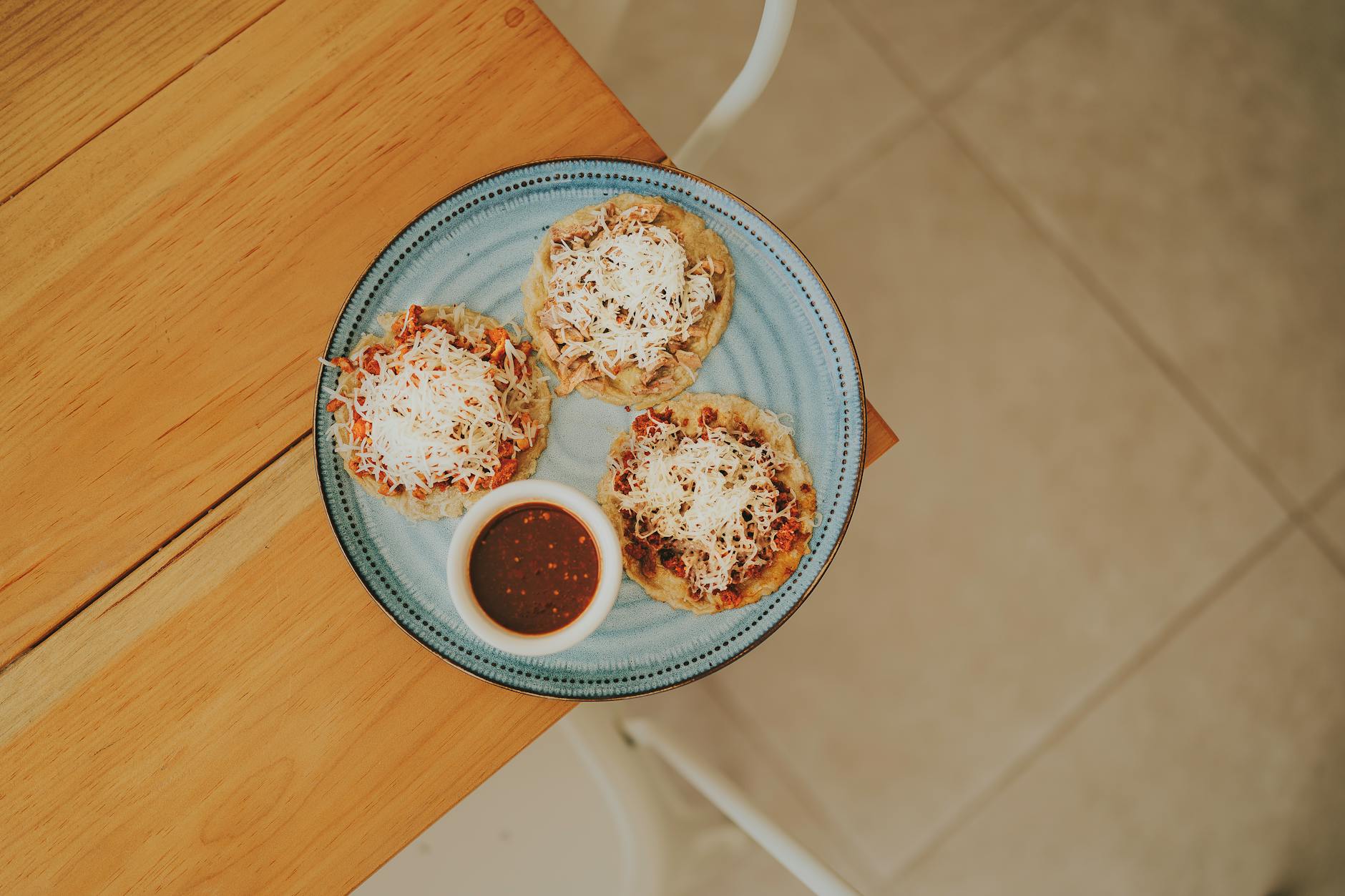 Crispy Beef Sopes with Chorizo & Cheese