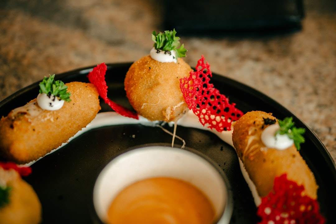 Crispy Boudin Egg Rolls with Spicy Dip