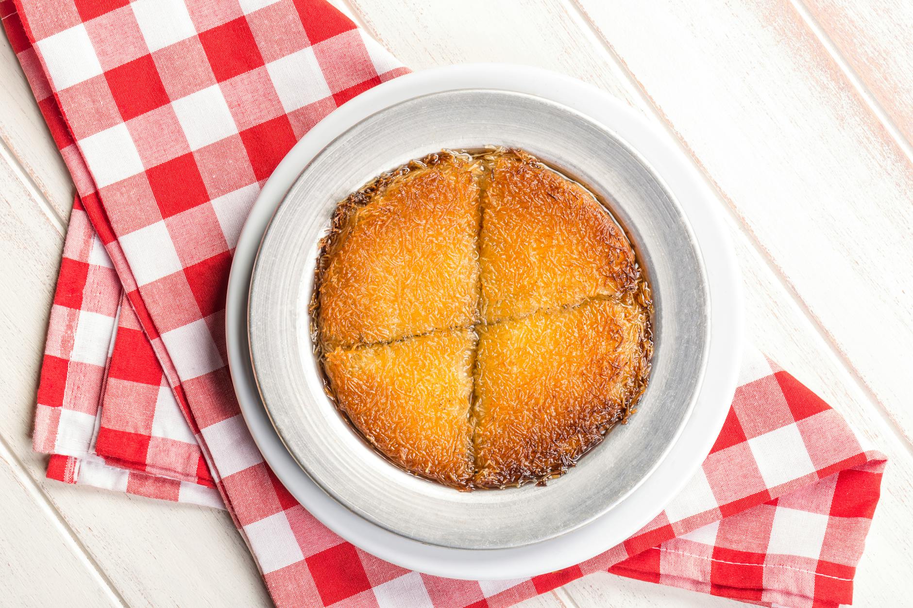 Crispy Cheese Konafa with Hot Honey Syrup