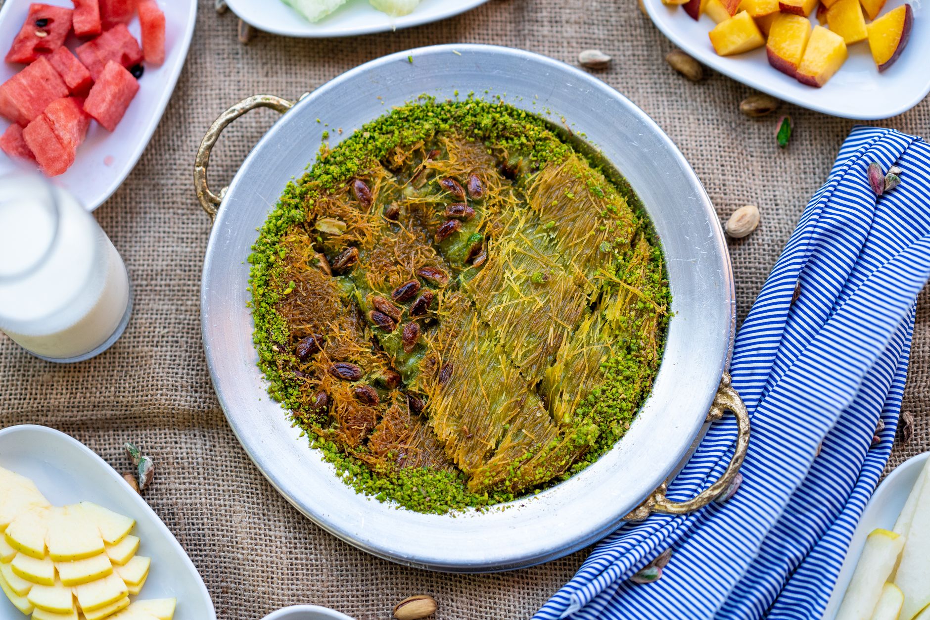 15-Min Crispy Cheese Kunefe with Fresh Fruit