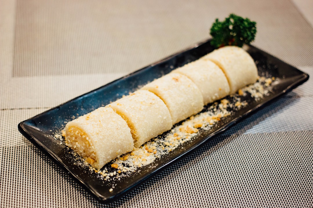 Crispy Cheese Rolls with Pistachio & Honey