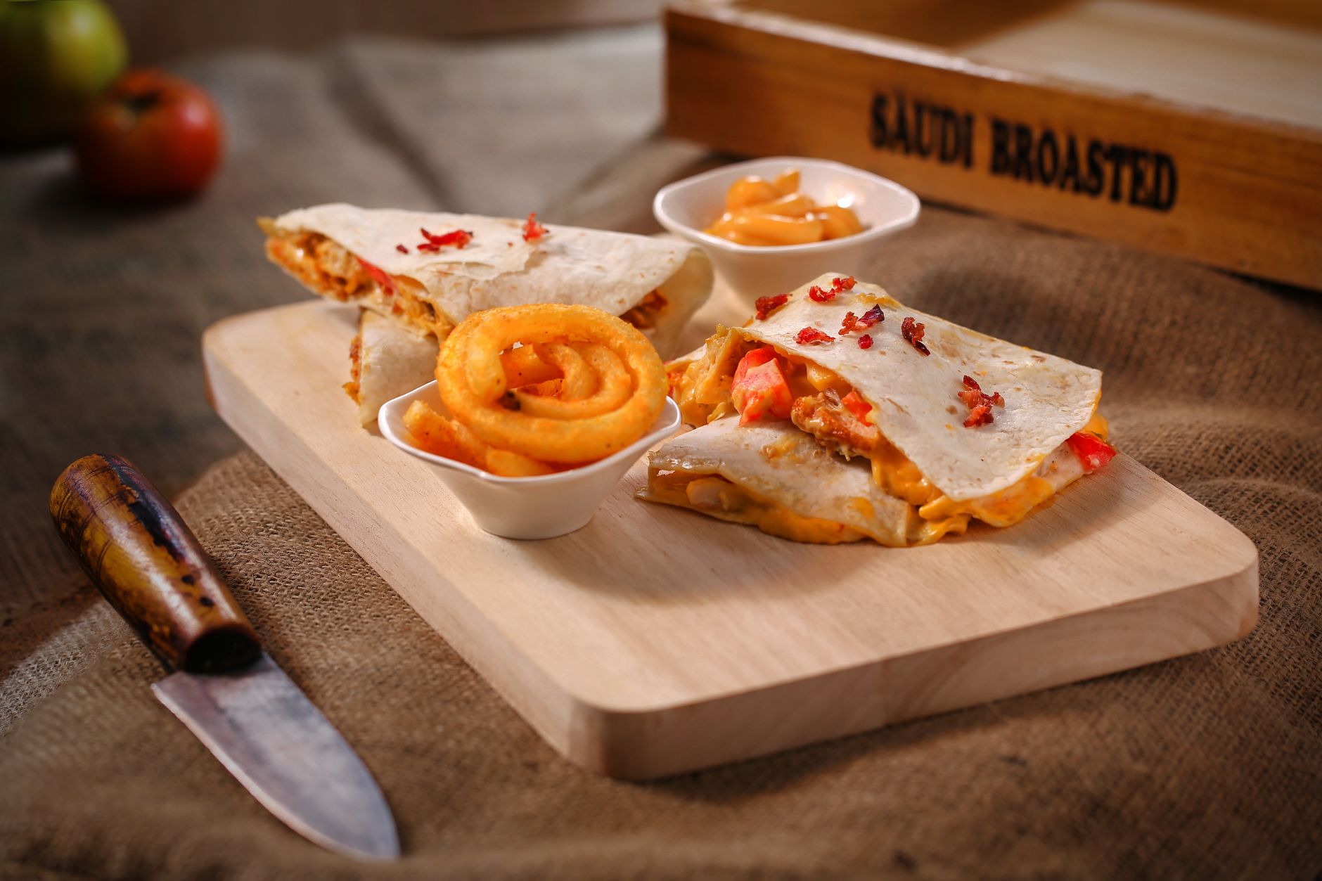 Crispy Chicken Quesadillas