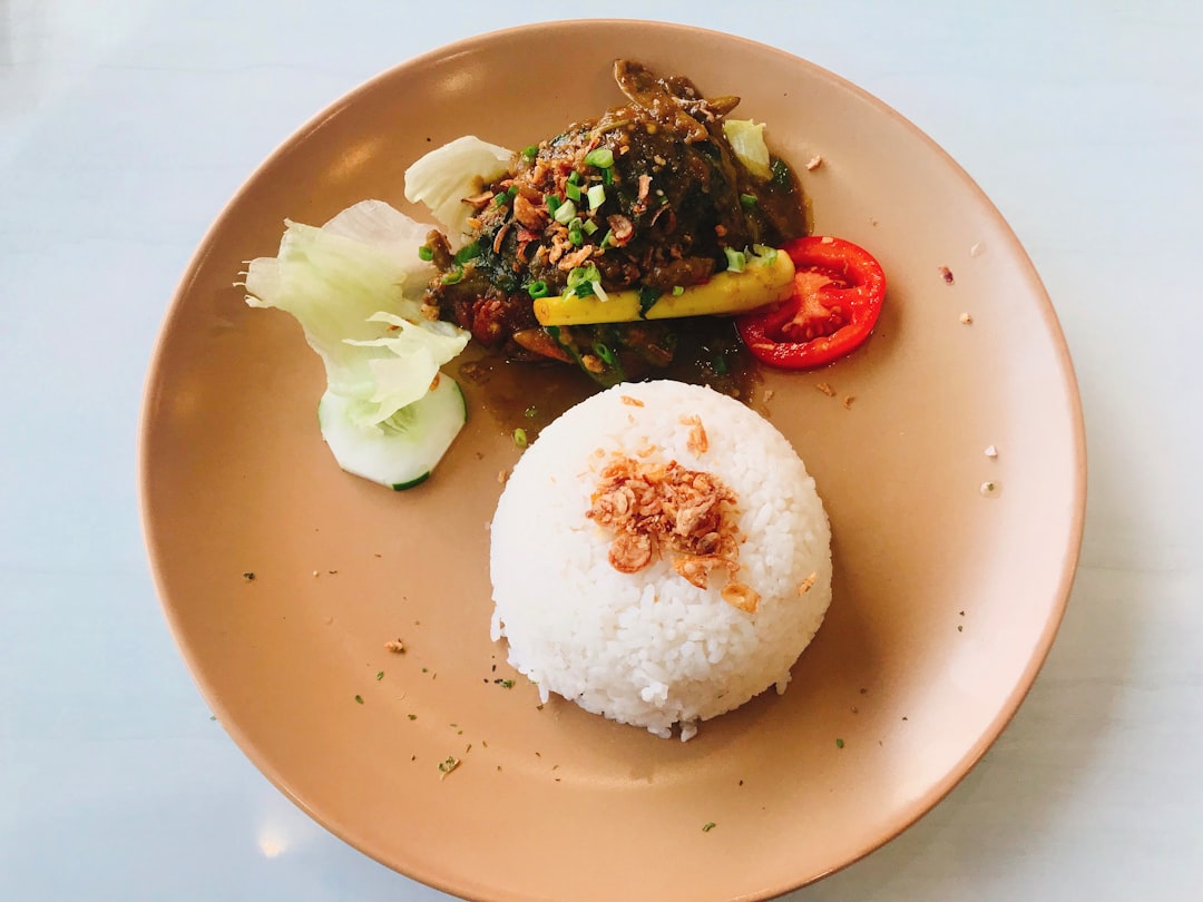 Crispy Chili Liver with Rice & Fresh Sides