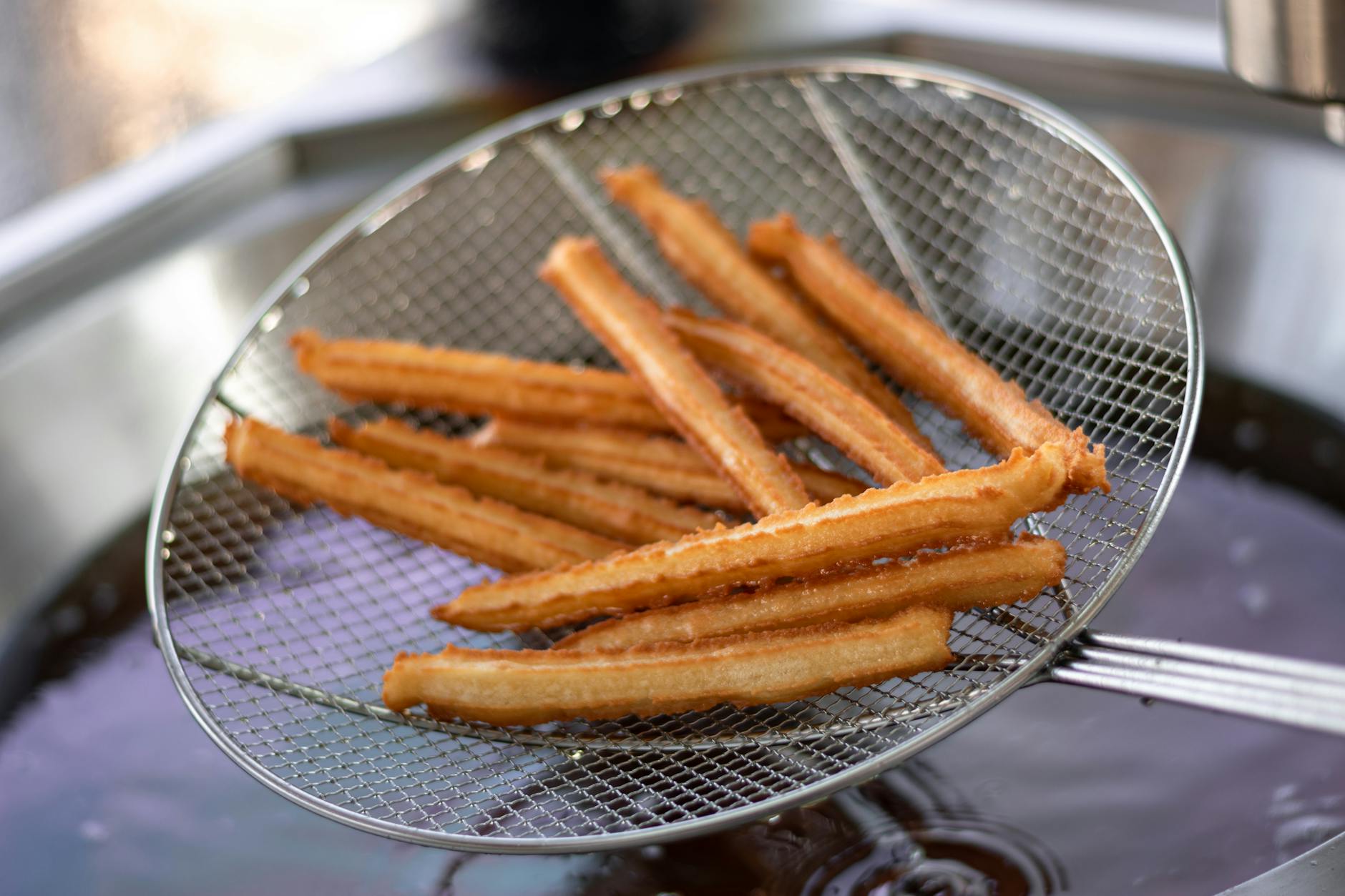 Crispy Churros With Cinnamon Sugar & Chocolate