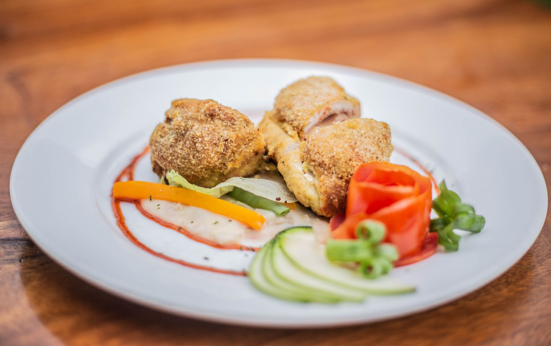 Crispy Cordon Bleu with Creamy Sauce