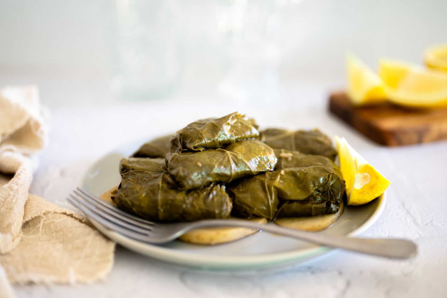15-Min Crispy Dolmades with Lemon