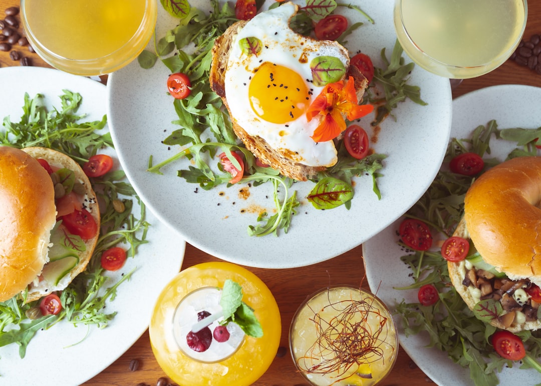 Crispy Egg & Avocado Bagel with Arugula